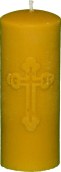 Bougie cire d'abeille croix orthodoxe 260Gr